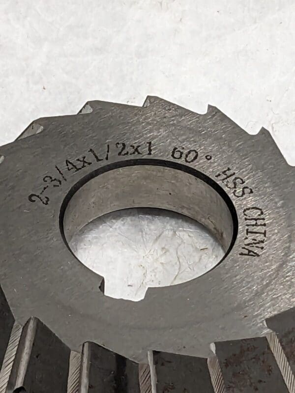 Double Angle Milling Cutter: 60 °, 2-3/4" X 1/2" X 1" 328-5211