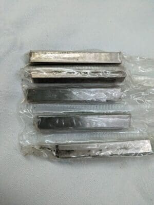 Tool Bit Blank 5pk: 1/2" Wide, 1/2" High, 4" OAL, M35 Cobalt, Square 460-0111