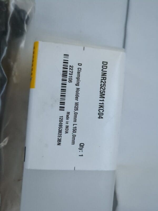 KENNAMETAL Indexable Turning Toolholder: DDJNR2525M11KC04, Clamp 2273106