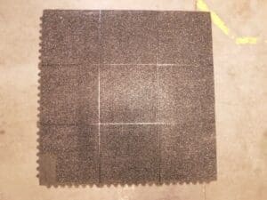 Wearwell Anti-Fatigue Modular Matting Tiles 3' x 3' x 5/8" Thick 574.58X3X3NBRBK