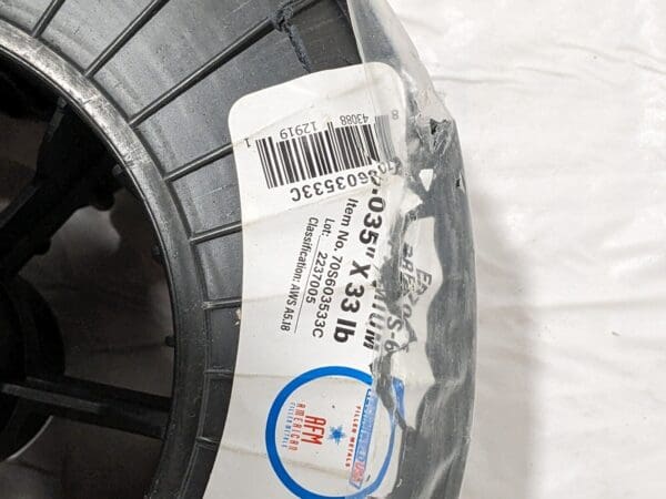 TECHNIWELD 70S-6 .035 DIAMETER MIG WIRE 33LB SPOOL 70S603533C DAMAGED SPOOL