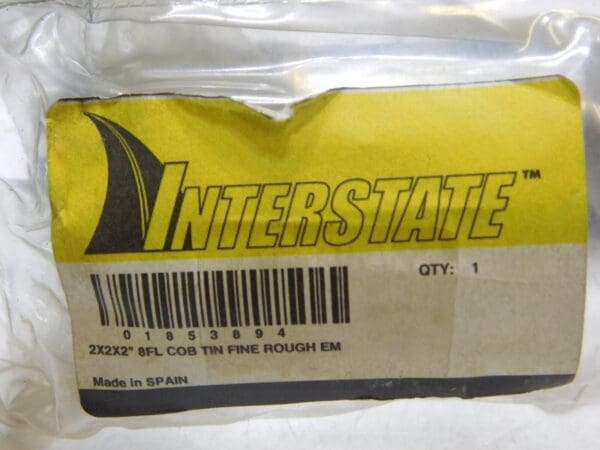 Interstate Cobalt Roughing End Mill 2” Dia 2” LOC 8Fl 5.75” OAL 01853894