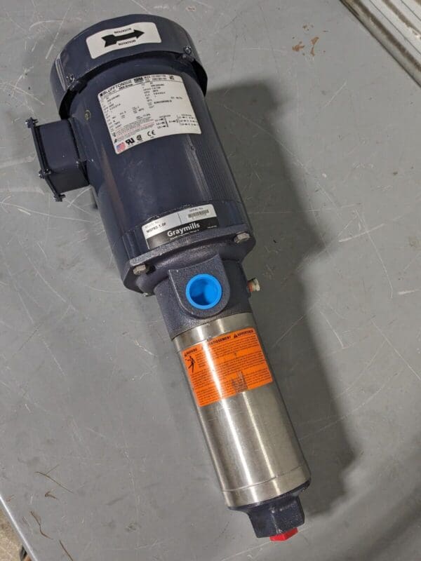 Graymills Multi-Stage Immersion Coolant Pump 1 HP 208-230/460v 3 Ph. MSPR5-1.0F