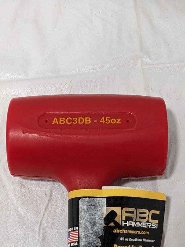 ABC HAMMERS 2.8 lb Polyurethane Dead Blow Hammer ABC3DB