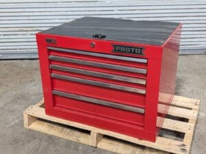 Proto Single Bank Top Chest Tool Box 5 Drawer JSTV2720CS05RD Damaged