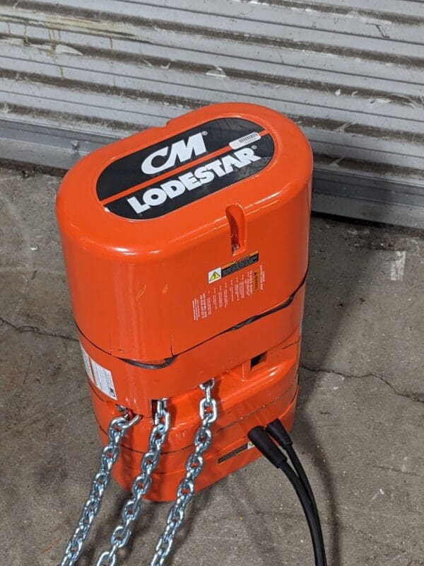 CM Lodestar Electric Chain Hoist 1/2 Ton Capacity 15 Ft. Lift 4214NH Damaged