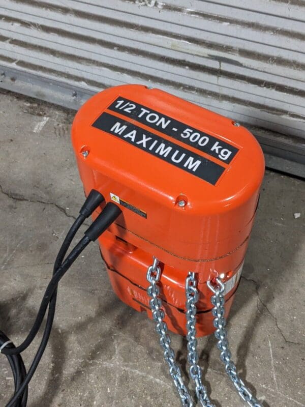 CM Lodestar Electric Chain Hoist 1/2 Ton Capacity 15 Ft. Lift 4214NH Damaged