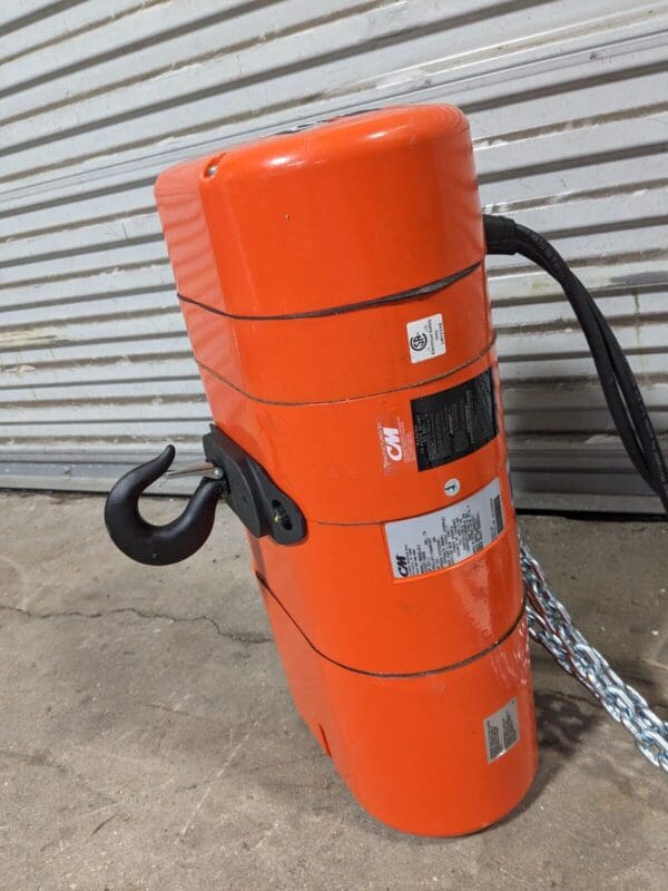 CM Lodestar Electric Chain Hoist 1/2 Ton Capacity 15 Ft. Lift 4214NH Damaged