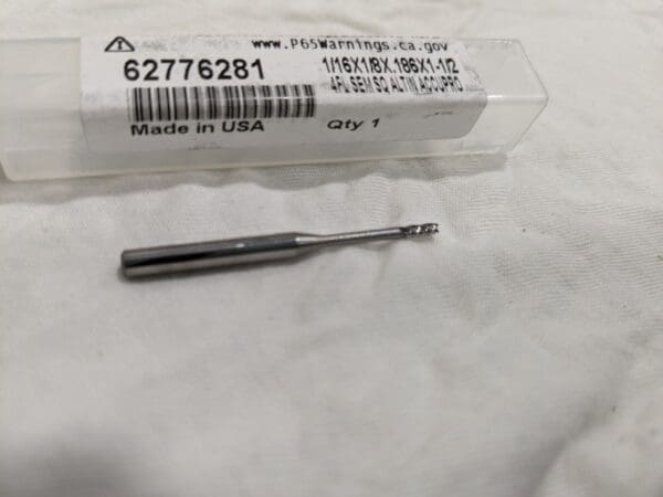 ACCUPRO Square End Mill: 1/16" Dia, 4 Fl Solid Carbide 14883464