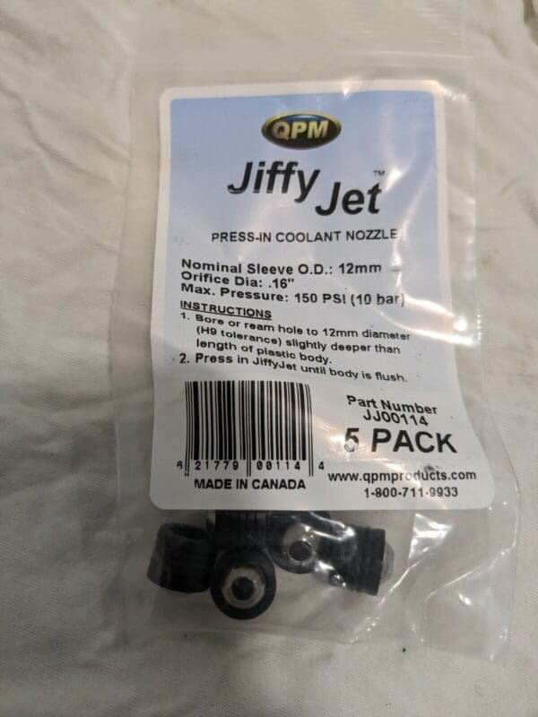 JiffyJet Press-In Coolant Nozzles 5pk jj00114