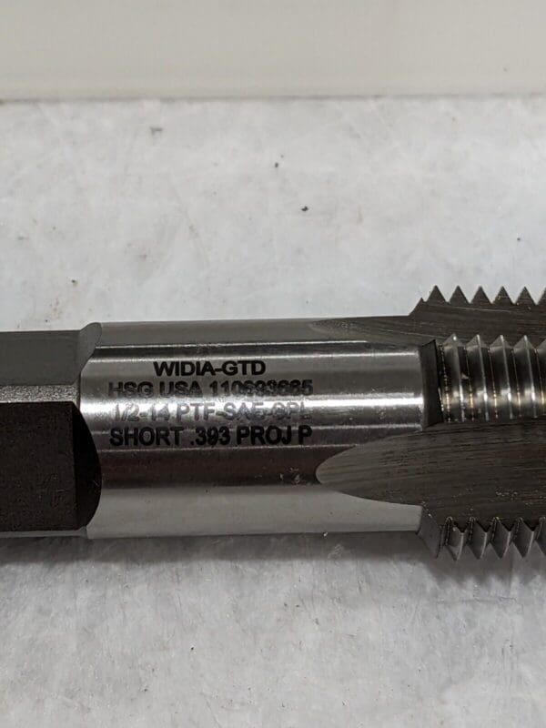 Widia GTD Standard Pipe Tap: 1/2-14, NPT, 4 Flutes Qty 2 16256