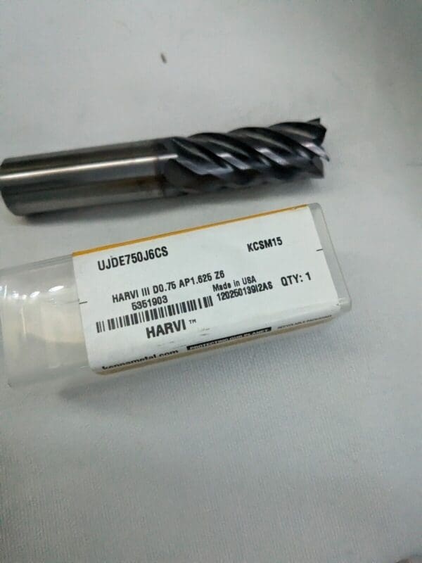 KENNAMETAL Square End Mill: 3/4" Dia, 1-5/8" LOC, 6 Fl Carbide 5351903