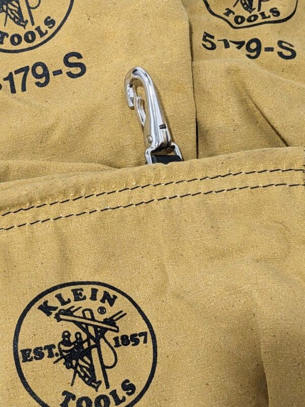 Klein Tool Pouch, Water-Repellant - Snap, 10 oz. Canvas, 1 Pocket Qty 5 5179-S