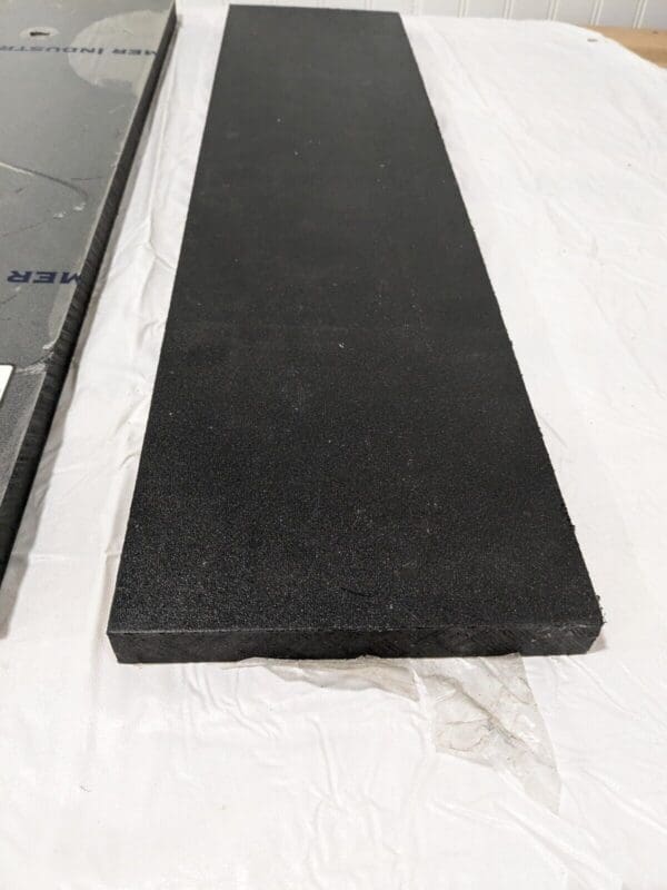 Black HDPE Plastic Sheet Stock 24" L x 6" W x 3/4" Thick Qty 2 BULK-PS-PE-966