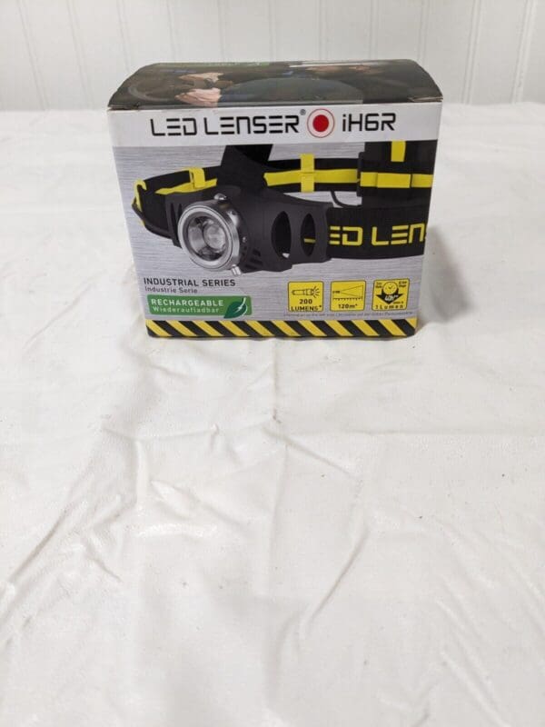 LED LENSER Headlamp Flashlight Light Head Lamp 5 - 200 Lumen Black Yellow iH6R