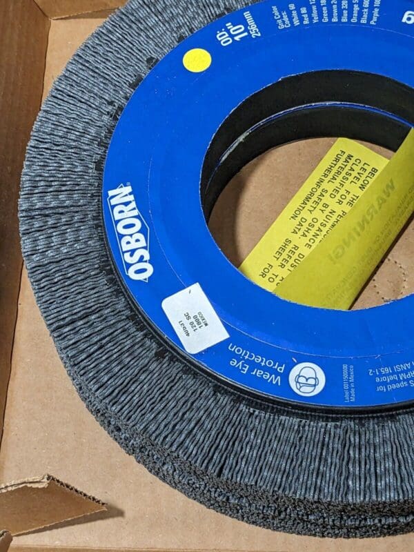 OSBORN Wheel Brush: 10" Wheel Dia, 1" Face Width, Crimped Qty 2 0004053100