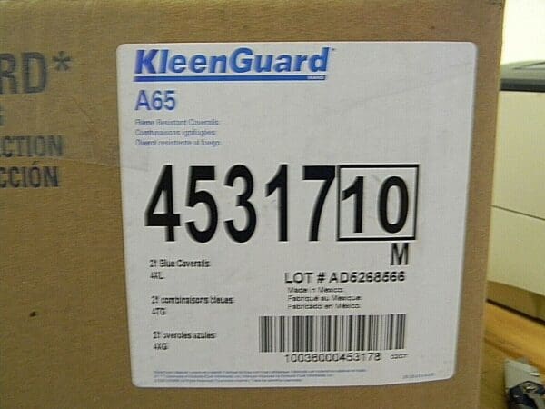 Box of 21 Kleenguard A65Blue Coveralls Size 4XL. FREE SHIP SHIPS TODAY