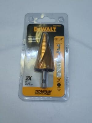 DEWALT Step Drill Bit: 1/4" Shank Dia DWA1789IR