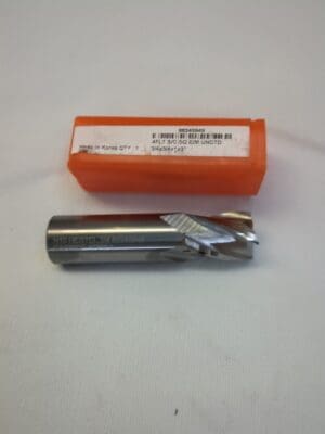 HERTEL Square End Mill: 3/4" Dia, 1" LOC, 4 Fl 750046