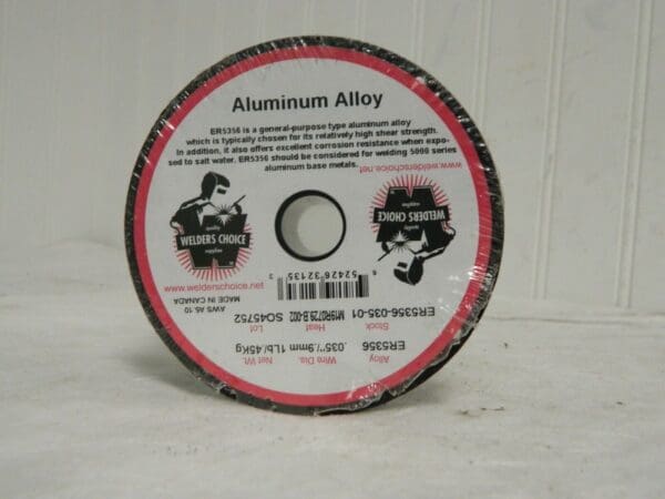 Welders Choice Alum MIG Welding Wire ER5356 0.035" Diam 1 Lb Qty 5 ER5356-035-01