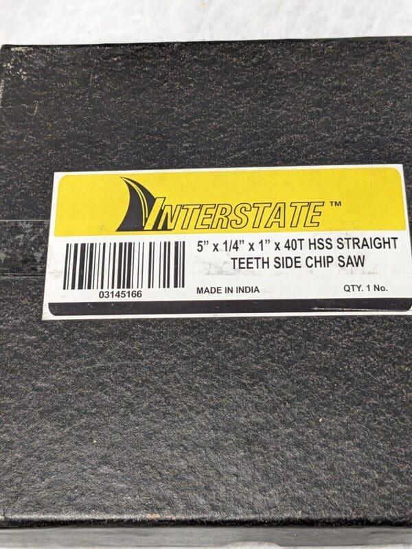 Interstate 5″ Diam x 1/4″ Thick Straight Tooth Side Chip Saw 03145166