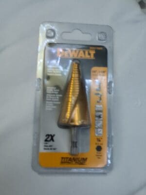 DEWALT Step Drill Bit: 1/4" Shank Dia DWA1789IR