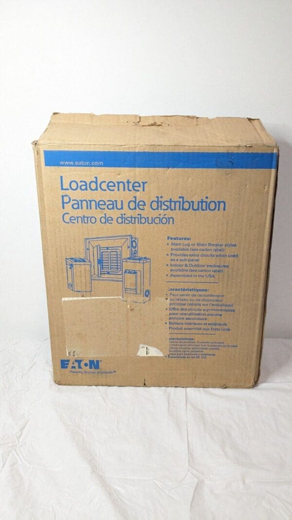 Eaton Main Lug Loadcenter 6 Spaces 12 Circuits 125A CH6L3125FP