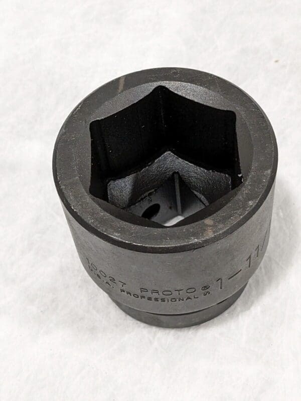 PROTO Impact Socket: 1" Drive, 1-11/16" Socket, Hex Drive J10027