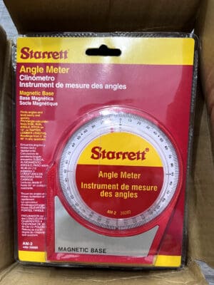 STARRETT 90° Max Measurement Mechanical Inclinometer box of 5 36080