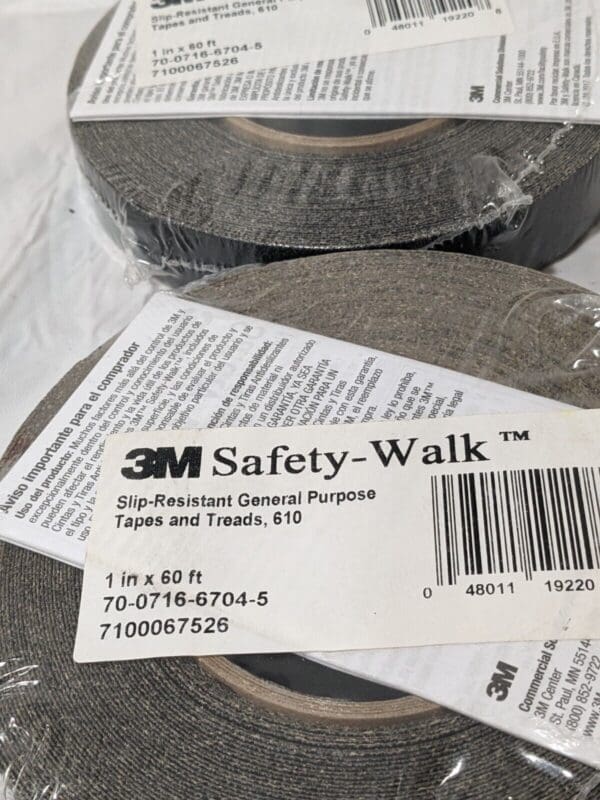 3M Floor & Aisle Marking Tape: 1" Wide, 60' Long, Vinyl Qty 2 7100067526