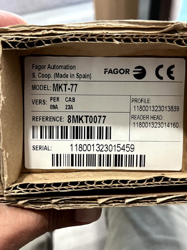 FAGOR DRO Linear Scale 30.31" Max Measuring 0.000200" Resolution 30.3100" Scale