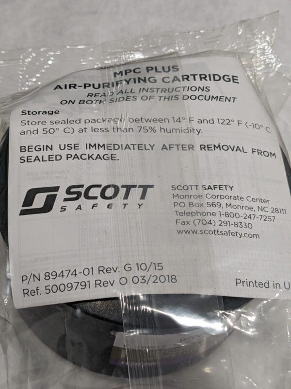 Scott Safety MPC Plus Cartridge 805557-01