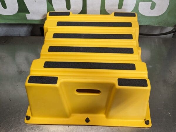 Vestil Step Stool 500 lb. Capacity 25" W. x 10-1/2" H. Yellow Polyethylene