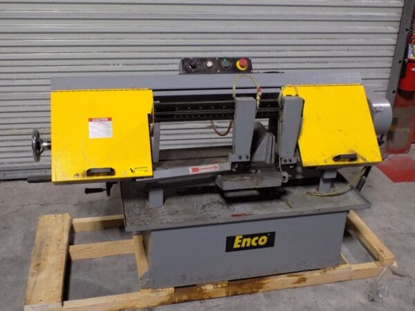 Enco Manual Horizontal Metal Cutting Bandsaw 9 x 16 Capacity USED / No Motor