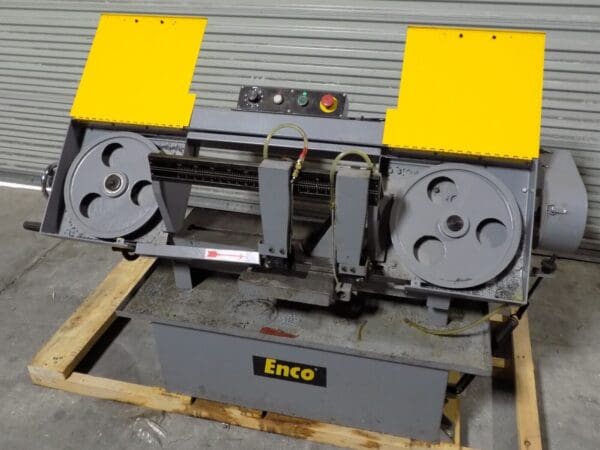 Enco Manual Horizontal Metal Cutting Bandsaw 9 x 16 Capacity USED / No Motor