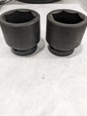 PROTO Impact Socket: 1" Drive, 2-1/16" Socket, Hex Drive Qty 2 J10033