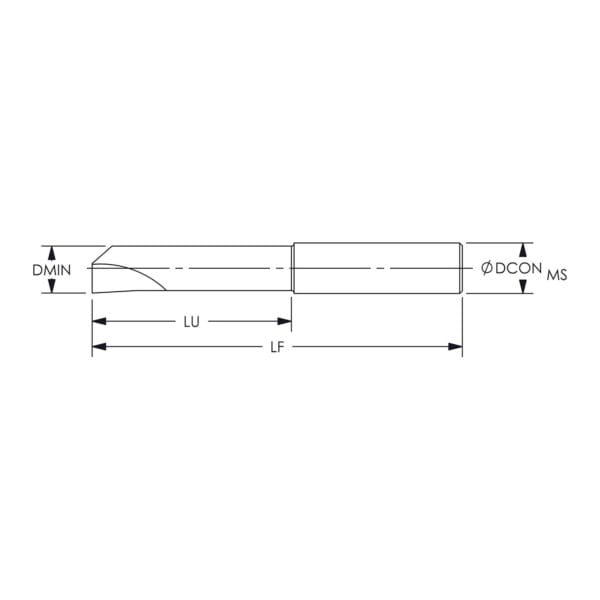 ARCH/ULTRADEX Carbide Boring Bar RH 0.312"SD UD312-300-1.25R UD52 951-000-030