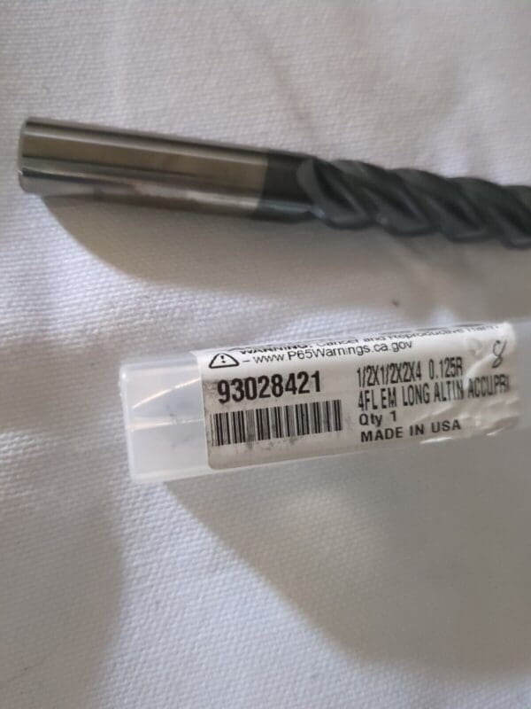 ACCUPRO Corner Radius End Mill: 1/2" Dia, 2" LOC 12183098