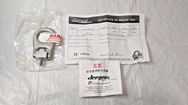 Jergens SS Forged Center-Pull Hoist Ring 5/16"-18 Thread 800Lb Load Cap 23907-SS