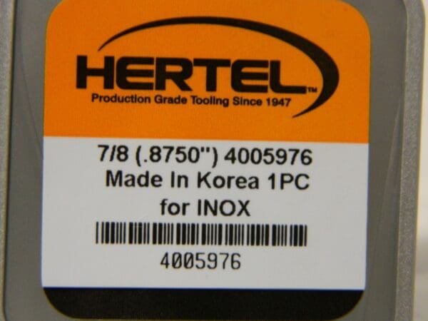 Hertel Replaceable Drill Tip HMD 7/8" Diam Grade HC225MD 140° Qty 2 4005976