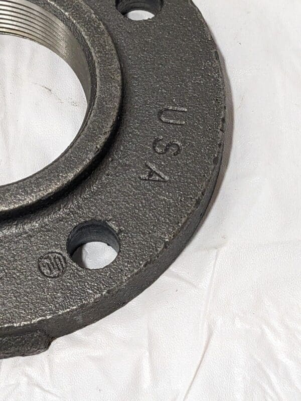 Ward Screwed Flange 3" x 7-1/2" Black Cast Iron Steam Companion FCICOFL3X7-1/2