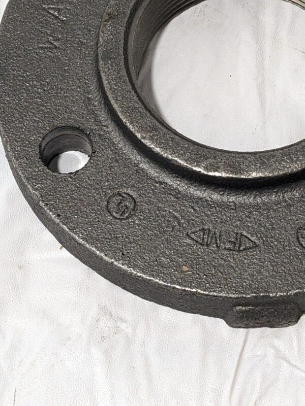 Ward Screwed Flange 3" x 7-1/2" Black Cast Iron Steam Companion FCICOFL3X7-1/2