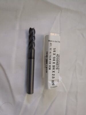 ACCUPRO Corner Radius End Mill: 1/4" Dia, 3/4" LOC 310115