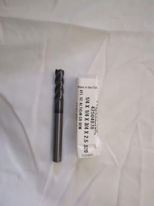 ACCUPRO Corner Radius End Mill: 1/4" Dia, 3/4" LOC 310115