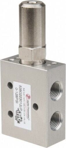 Jupiter Pneumatics Mini Mechanical Valve 1/8" NPT 5/2 Way Air Pilot 5350223012JP