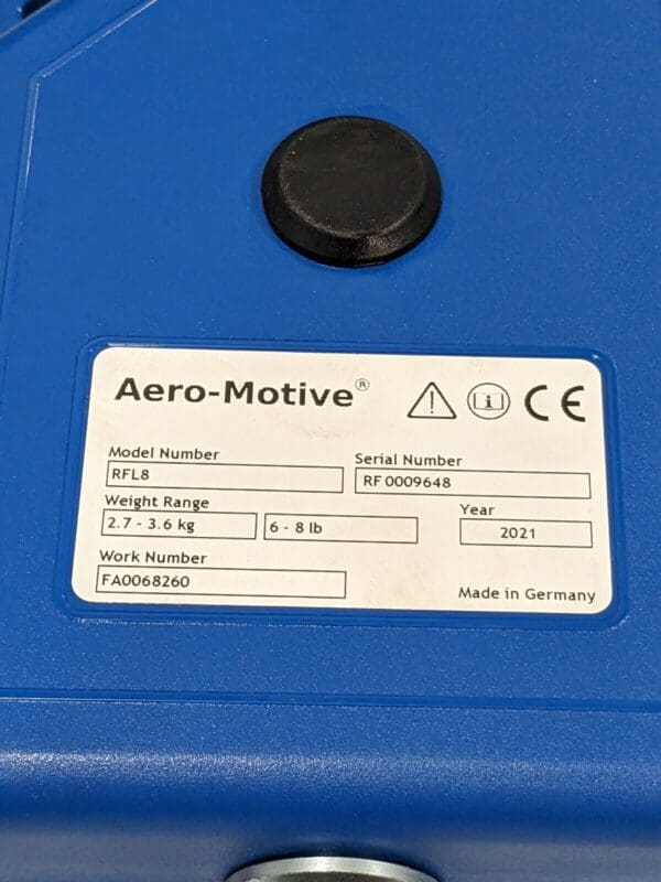 AERO-MOTIVE Tool Balancer: 8 lb Max Load, 6.66' Cable Length RFL8