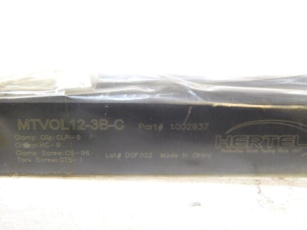 Hertel 0.1772" OAL LH External Indexable Threading Toolholder 1002937