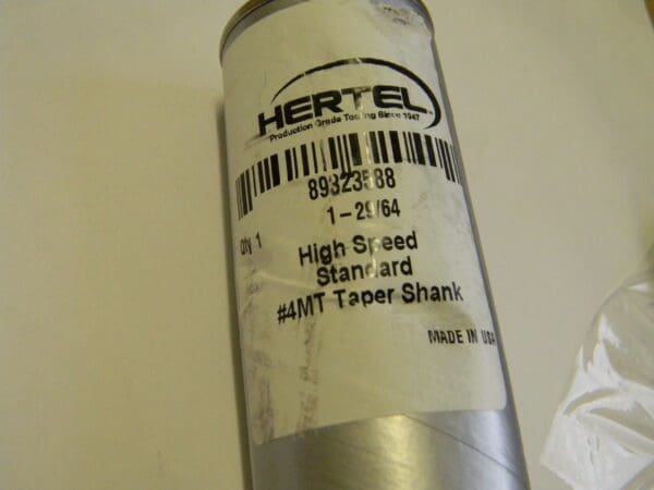 Hertel Taper Shank Drill Bit 1-29/64" 4MT 118º HSS Standard 89323588