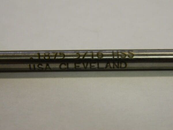 Cleveland HSS Spiral Chucking Reamer 3/16" x 1-1/8" x 4-1/2" Qty 2 C37521