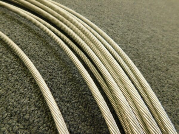 Pro-Grade Aircraft Cable 50ft 1/4" Diam 8,200 Lb Breaking Strength 45701166